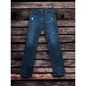 American Eagle Next Level Airflex Skinny Jeans Mens 30x34 Distressed EUC